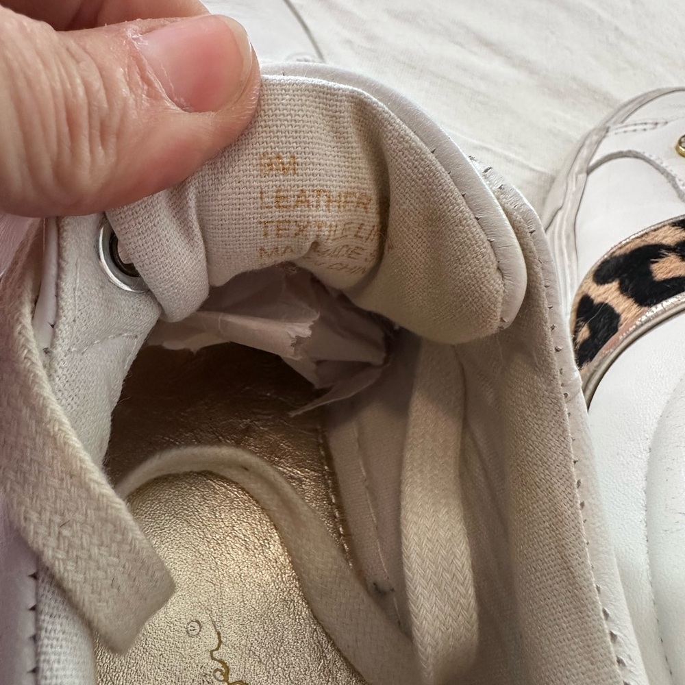 Lilly Pulitzer Lux Hallie Leopard Sneakers Sz 9 - Picture 5 of 5
